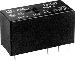 Mały przekaźnik HF115F HF115F/012-2ZS4A(610) 12 V/DC 2 zestyki przełączne