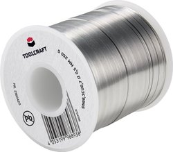 Cyna lutownicza bezołowiowa TOOLCRAFT  szpula Sn99,3Cu0,7 ROL1 250 g 0.5 mm