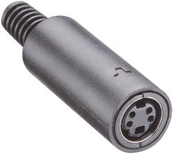 Złącze męskie okrągłe DIN MJ-372/8 Lumberg MJ-372/8 złącze żeńskie proste Ilość styków: 8  czarny 1 szt.