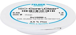 Cyna lutownicza Felder Löttechnik ISO-Core ''Clear'' Sn100Ni+ szpula Sn99,25Cu0,7Ni0,05   0.5 mm