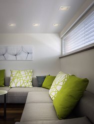 Pierścień montażowy do oświetlenia Basetech Square CT-3112-WH  35 W