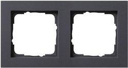 Osłona E2, ramka, podwójna, antracyt Ramka GIRA 0212 23, antracytowy, 2x
