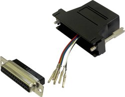 Adapter BKL Electronic 10121125 złącze żeńskie D-SUB 25-pin - złącze żeńskie RJ12