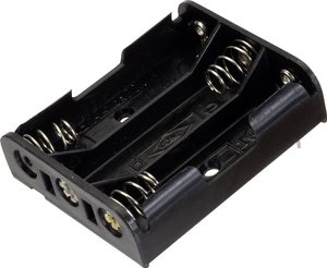 Komora baterii TRU COMPONENTS BH-331P 3 x AA, Pin stykowy