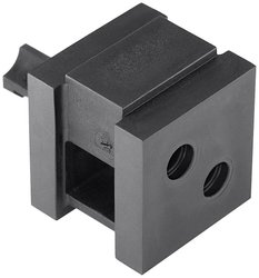 Podwójna wylewka HellermannTyton VP-S_2/5-6_Ins-dbl-PL-BK (20) 440-00019, (D x S x W) 21.10 x 21.10 x 21.80 mm, tworzywo sztuczne, 20 szt.