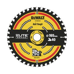 Akumulatorowa piła tarczowa 165/20mm 40WZ Tarcza tnąca DEWALT   1 szt.