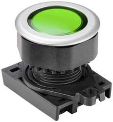Przycisk TRU COMPONENTS S3PFU-P3G zielony (przezroczysty) 1 szt.