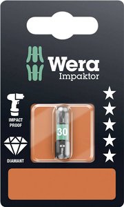 Bit Torx T 30 Wera 867/1 IMP DC SB SiS 05073926001 D 6.3 1 szt.