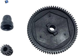 ET przekładni głównej i zębnika silnika (1611460) Zębatka i wałek zębaty Reely 538234C 1 zest.