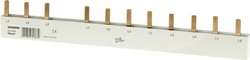Szyna pinowa, połączenie 16mm2: 3-fazowa/+8x faza bezpieczna w dotyku. Szyna zbiorcza wtykana Siemens 5ST3654  miedź 210 mm 1 szt.