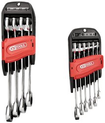 Zestaw kluczy płasko-oczkowych z grzechotką GEARplus, 10 szt Zestaw kluczy płasko oczkowych KS Tools  503.4250 19 mm