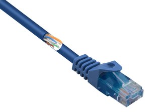 Kabel LAN Renkforce RF-5042666, 1 szt., RJ45, CAT 5e, U/UTP, 5.00 m, niebieski