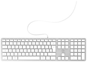 Klawiatura Mobility Lab dla macOS z niemieckim układem QWERTZ, srebrna Klawiatura Mobility LAB ML311142 Niemiecka, QWERTZ, Macintosh