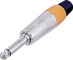 Złącze męskie jack 6,35 mm NP2CVERNICKELT Neutrik NP2CVERNICKELT złącze męskie proste Ilość styków: 2 mono srebrny 1 szt.
