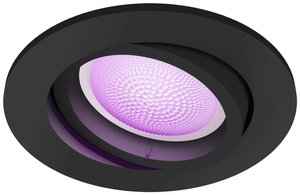 Reflektor sufitowy LED Philips Lighting Hue White & Col. Amb. Centura Einbauspot 1 flg. schwarz 350lm Hue 871951434292700 5.7 W