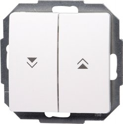 Przełącznik do żaluzji Płytka przycisku Kopp Paris 651502087, biały