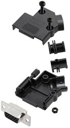 Zestaw listew żeńskich D-Sub TRU COMPONENTS TCD45PKP09HDS15K 7709656, rzędy: 3, styki: 15, 45 °, 1 szt.