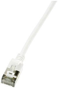 Kabel LAN LogiLink CQ9041S, 1 szt., RJ45, CAT 6a, U/FTP, 1.50 m, biały