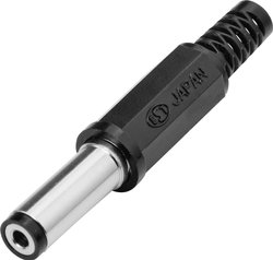 Adapter złącza niskonapięciowego TRU COMPONENTS  złącze męskie proste 5.5 mm 2.1 mm 1 szt.