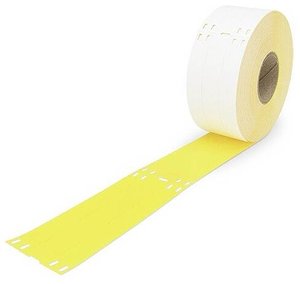 znaczniki wiązek kablowych, dla inteligentnych drukarek, do użytku z opaskami kablowymi, 100x15mm, żółty System znakowania kabli WAGO 211-836/000-002 211-836/000-002, 100 x 15 mm, 800 szt.