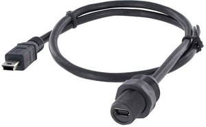 Złącze męskie USB encitech 1310-0009-10, USB Mini-B, 0.50 m, 1 szt.