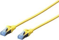 kabel LAN Digitus DK-1532-010/Y, 1 szt., RJ45, CAT 5e, SF/UTP, 1.00 m, żółty