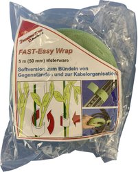 Taśma rzepowa do roślin i ogrodu element z pętelkami i haczykami (D x S) 5000 mm x 50 mm zielony FASTECH® 705-322-Bag 5 m
