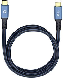 Kabel USB Oehlbach USB Plus CC, USB 3.2 Gen1 (USB 3.0), Złącze męskie USB-C®, Złącze męskie USB-C®, 3.00 m