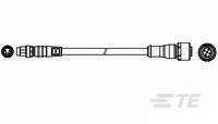 Kabel połączeniowy czujnika/aktuatora TE Connectivity 1-2273109-4, piny: 4, 1.50 m, 1 szt.