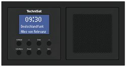Radio gniazdkowe TechniSat DIGITRADIO UP 1 DAB+, UKW funkcja budzika, zawiera głośnik czarny