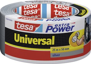 Uniwersalna taśma tekstylna tesa extra Power® — bardzo mocna przyczepność, do różnych zastosowań wewnątrz i na zewnątrz, może być rozdarta ręcznie Taśma materiałowa tesa tesa® extra Power 56388-00000-16 UNIVERSAL (D x S) 25 m x 50 mm 25 m 1 szt.