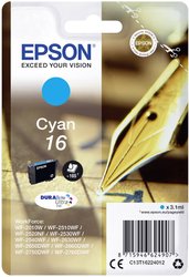 Epson atrament T1622, 16 tusz oryginalny  Cyjan C13T16224012