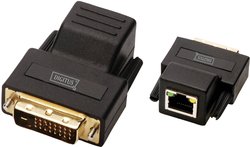 Ekstender (przedłużenie) DVI Digitus DS-54101, przez kabel sieciowy RJ45, 75 m