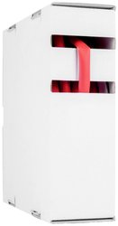 Rurka termokurczliwa bez kleju, H-2(Z), obkurcz: 2:1, 12,7 - 6,4mm, czerwona, w kartonie dyspenserowym 8m Rurka termokurczliwa bez kleju Hongshang H-2(Z) 211195928, 2:1, od 12.70 mm do 6.40 mm, 8 m