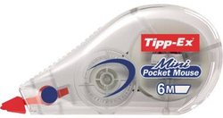 TIPP-ex® dozownik korekcyjny Mini Pocket Mouse 5 mm x 6 m (szer. X dł.) 1 szt Tipp-Ex Rolka korekcyjna Mini Pocket Mouse 5 mm biały 6 m 1 szt.