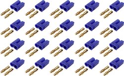 Złącze męskie akumulatora EC5 Reely 1399712 pozłacane 20 szt.