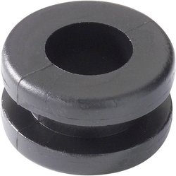 Przepusty HellermannTyton, HV1302-PVC-BK-M1, 633-03020, (Ø x W) 15.9 mm x 9 mm, czarny, 1 szt.