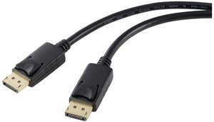 Kabel DisplayPort Renkforce RF-5245266, DisplayPort 1.2, 1.00 m