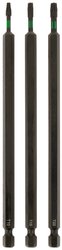 KWB 3 bity 150 mm TX T10, T15, T20 Zestaw Torsion 123243 (stal TQ 60, strefa skrętna, ISO 1173, napęd C6.3), L Bit-TX T 10, T 15, T 20 kwb 123243 C 6.3 3 szt.