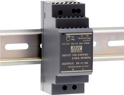 Zasilacz na szynę DIN Mean Well HDR-30-15 HDR-30-15  15 V/DC 2 A 30 W Ilość wyjść:1 x