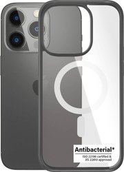 PanzerGlass MagSafe ClearCase Futerał backcase Apple iPhone 14 Pro przeźroczysty, czarny Kompatybilny z MagSafe