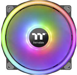 Thermaltake Riing Trio 20 RGB Wentylator do obudowy PC czarny, przeźroczysty, rgb (S x W x G) 200 x 200 x 30 mm z podświetleniem LED