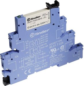 Moduł przekaźnikowy Finder 38.61.7.012.0050 12 V/DC 6 A 1 zestyk przełączny  1 szt.