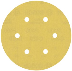 Papier ścierny EXPERT C470 z 6 otworami do szlifierek mimośrodowych, 150 mm, G 400, 5 części. Papier ścierny ekscentryczny Bosch Accessories EXPERT C470 2608900821  5 szt.