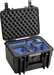 Walizka B&w Outdoor Case, typ 2000, Inlay: GoPro Hero 9 i akcesoria (walizka Hardcase IP67, wodoodporna, wymiary wewnętrzne 25x17,5x15,5cm, czarny) Walizka na aparat B & W International outdoor.cases Typ 2000