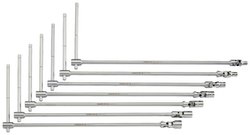 Zestaw kluczy nasadowych przegubowych z rękojeścią T, 7-cz Klucz nasadowy przegubowy Bahco  BE1TS-S7