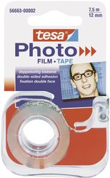 Tesa Photo Tape 7,5 m x 12 mm + Dispenser (D x S) 7.5 m x 12 mm tesa 56663-00002-00 przezroczysty  Photo Zawartość: 1 zest.