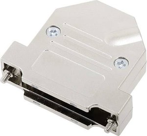 Obudowa złącza D-SUB encitech D45NT25-M-K 1060-0106-13, tworzywo sztuczne, metalizowane, 45 °, 1 szt.