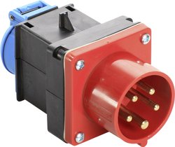 As-Schwabe 400V 16A wtyczka CEE+ gniazdo Schuko Adapter CEE AS Schwabe 60495 16 A 400 V