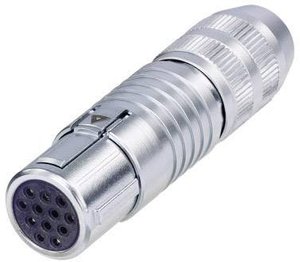 Złącze męskie okrągłe Neutrik MSCF12, styki:12, 50 V/AC, 3 A, 1 szt.